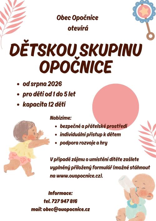 Otevření dětské skupiny v Opočnici